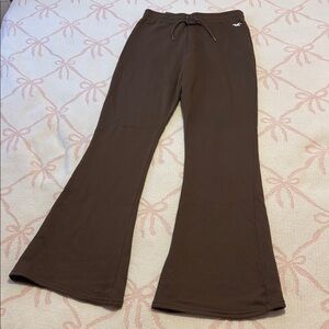 NWT Brown Hollister Flare Leg Sweatpants